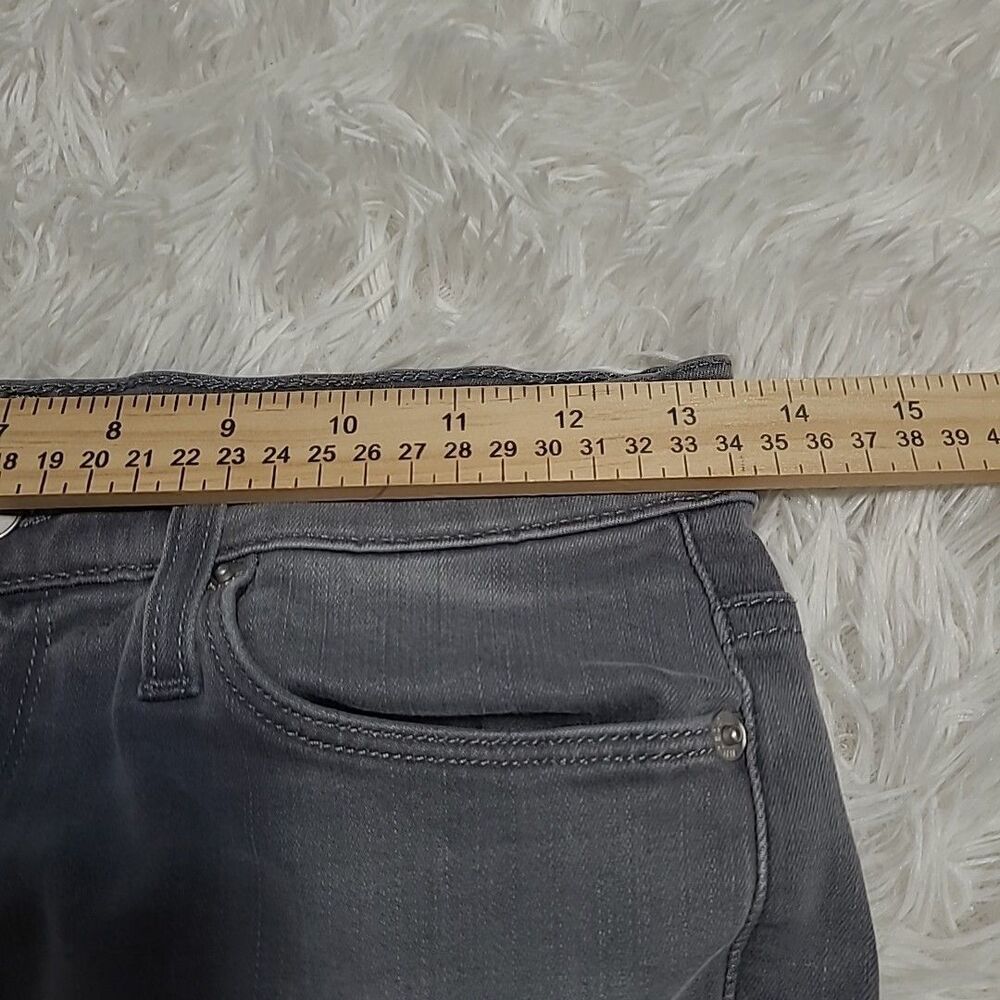 Hudson Women's Nico Mid Rise Super Skinny - Trooper Grey Size 27 - Picture 13 of 15